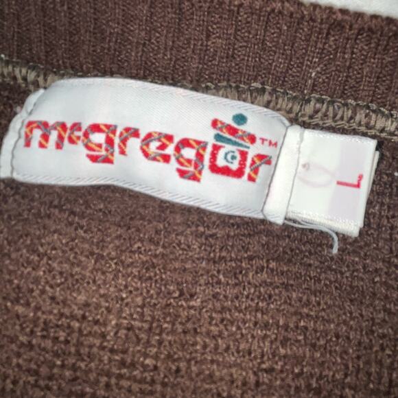 Vintage 70s 80s McGregor Fleece Sweater Sz L - Picture 6 of 9